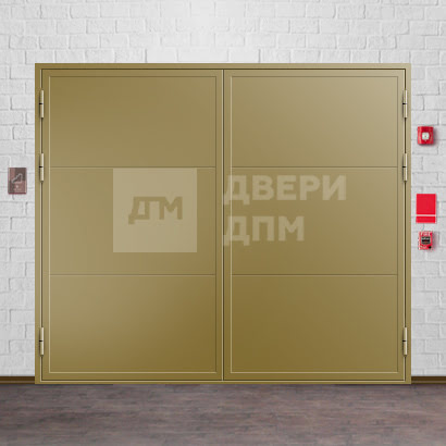 Распашные огнеупорные ворота для коттеджа ВПМ-147
